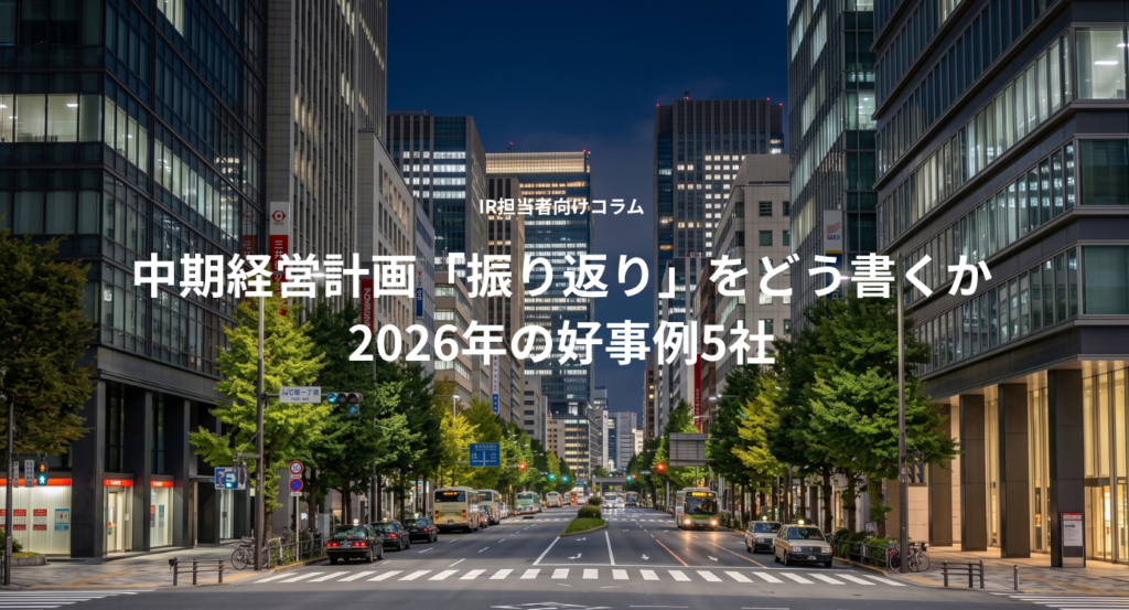 中期経営計画「振り返り」をどう書くか　2026年の好事例5社